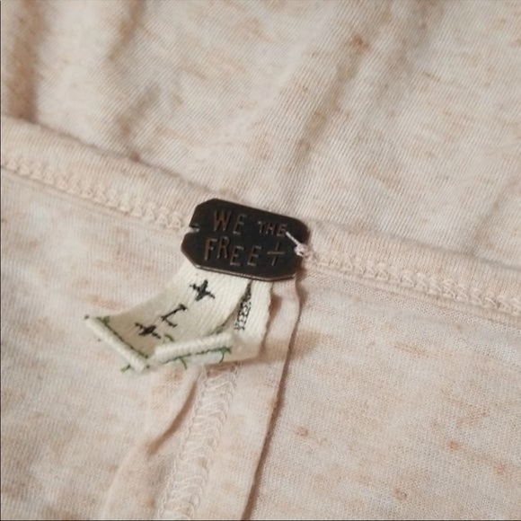 NEW Free People Tambourine Tee in Dark Oatmeal - Picture 4 of 5